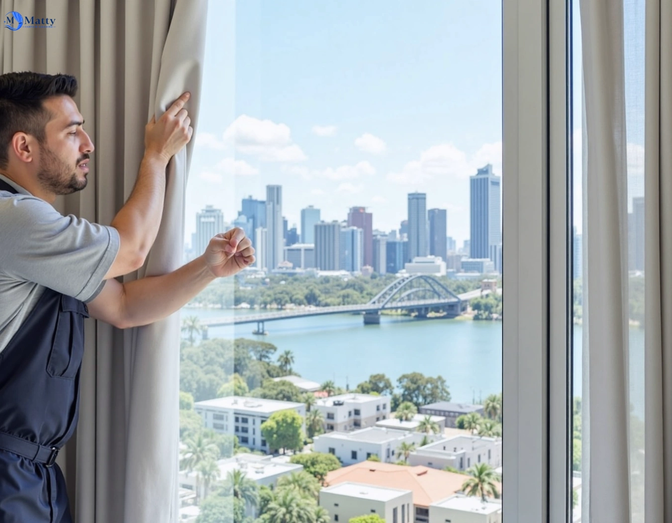 Professional curtain steam cleaning service braybrook-vic QLD by Matty Curtain Cleaning