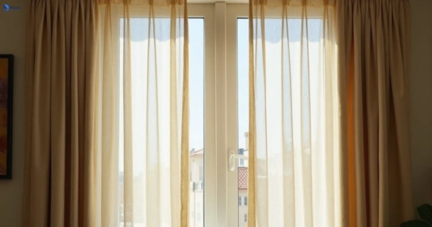 Dull dusty drapes in braybrook-vic before professional cleaning